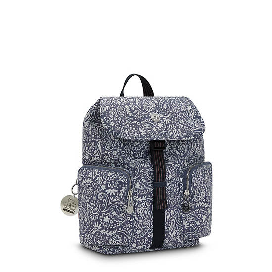 Kipling Anto Woodstock Rugzak Wit Blauw | België 1676SG